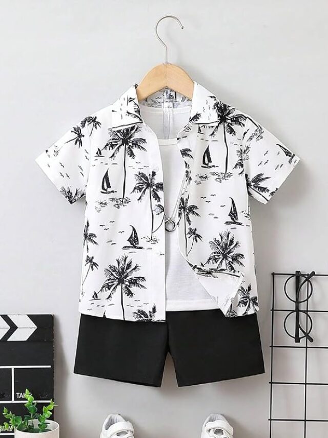 CUTIECRAZE Boys Shirt & Shorts Clothing Set - Kids Casual Wear