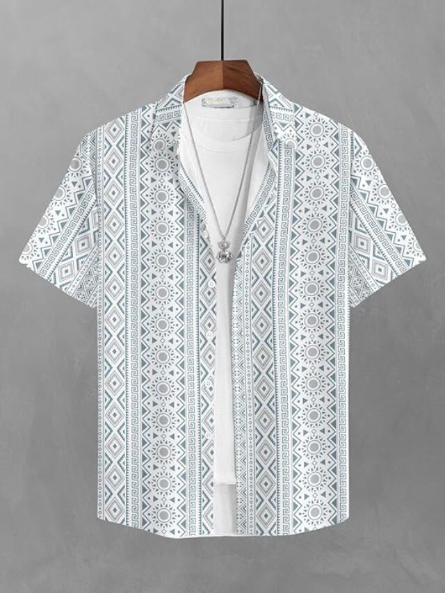 BULLMER Printed Casual Shirt for Men - Regular Fit Style