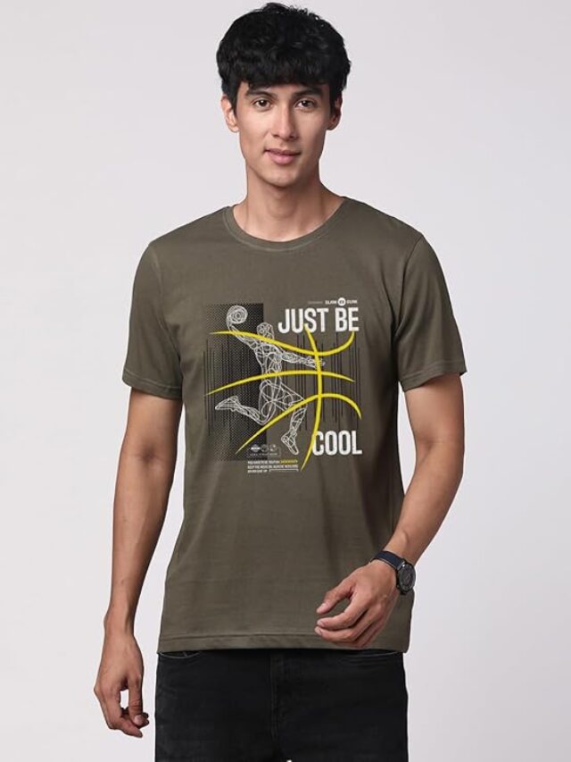 ADRO Men’s Graphic Printed Cotton T-Shirt - Regular Fit Casual Wear