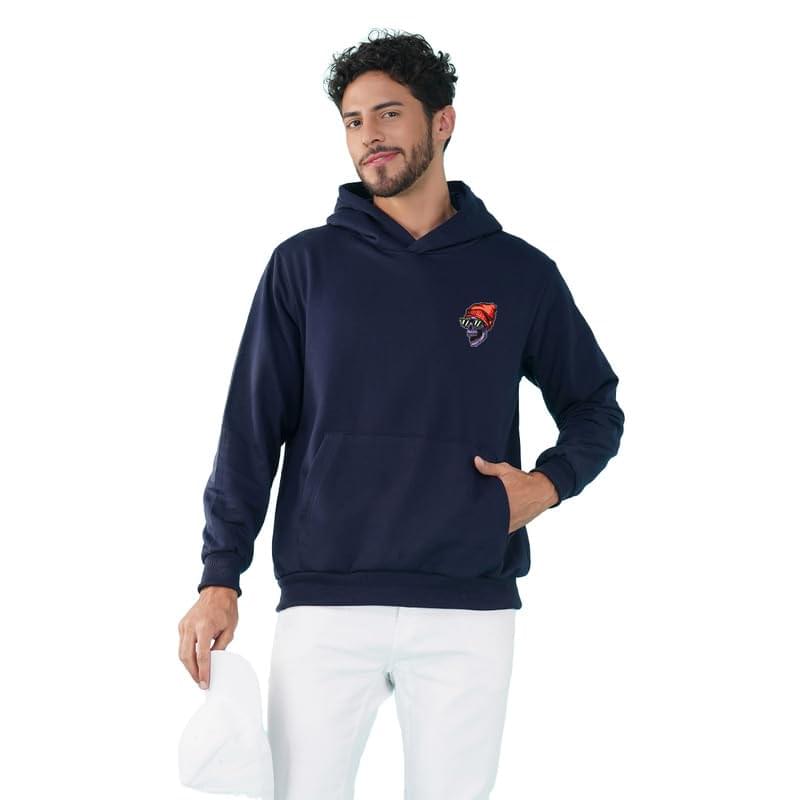 Nusyl Men’s Stay Wild Text Printed Hoodie for Winter Wear | Full Sleeves Hoodies with Pocket | Western Stylish Sweatshirt for Men | Hooded Neck Standard Length Men’s Hoodie