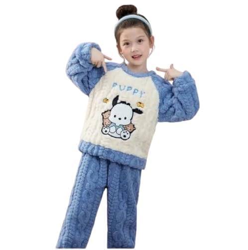 Kids Clothing Set Coral Fleece Clothing Winter Warm Long Sleeve Clothing Boys & Girls(Pack of 1)