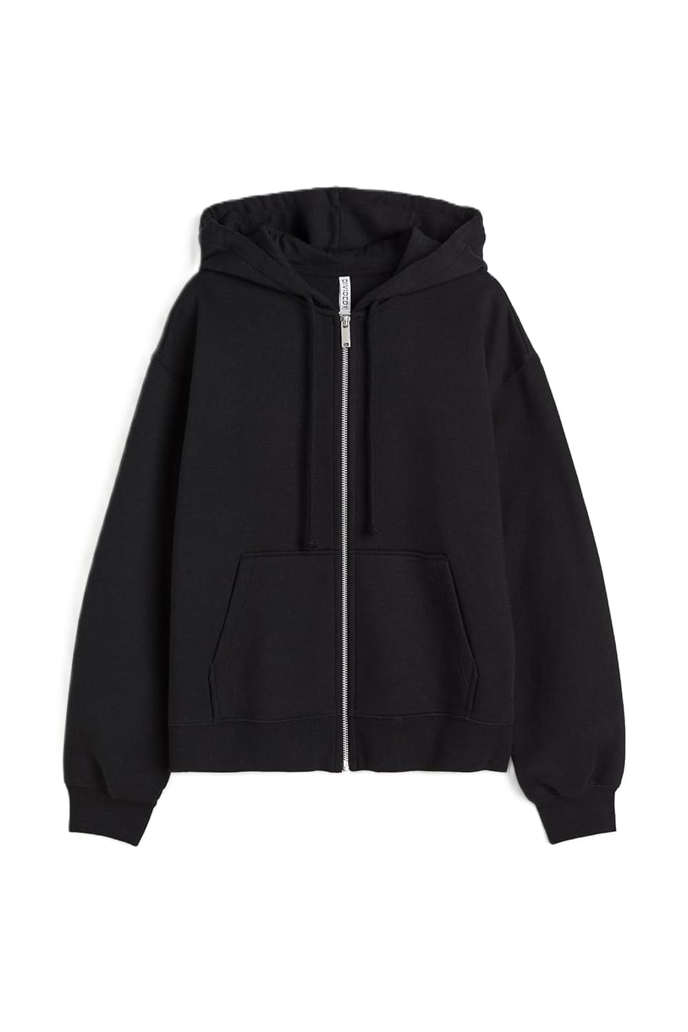Women’s Full Sleeve Zip-Through Hoodie | Jacket for Women | Breathable, Solid Color Hooded Jacket with Front Zipper Closure
