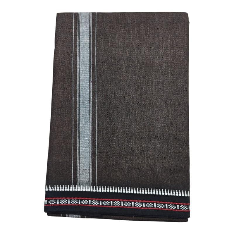 AMBIKA STORES & READYMADES Men’s Cotton Home Wear Handloom Dhoti’s Color Dhoti l Kerala Thalapathi Border Single/Mundus | Men Temple Wear | Devotional Wear | Pure Cotton