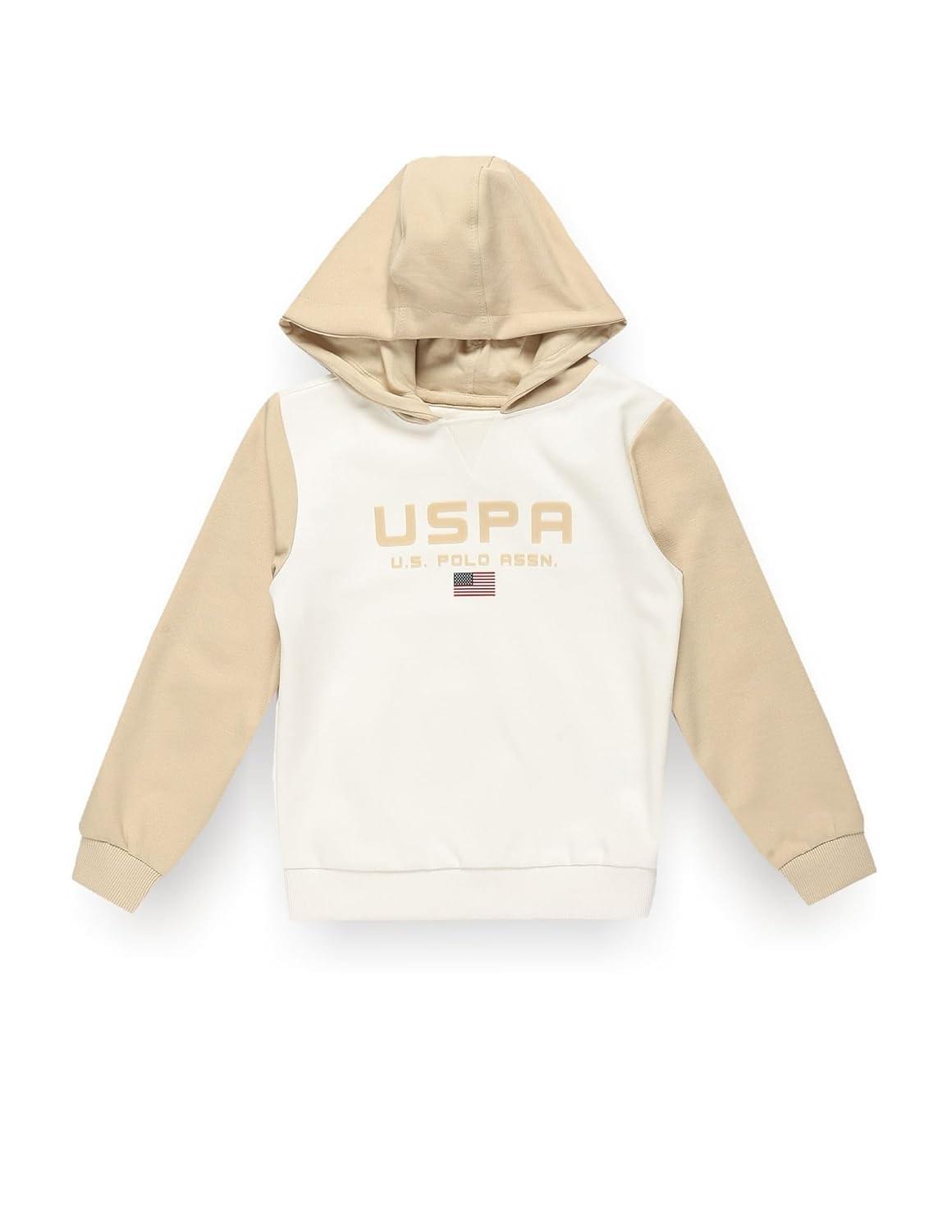 U.S. POLO ASSN. Boys Cotton Hooded Neck Sweatshirt