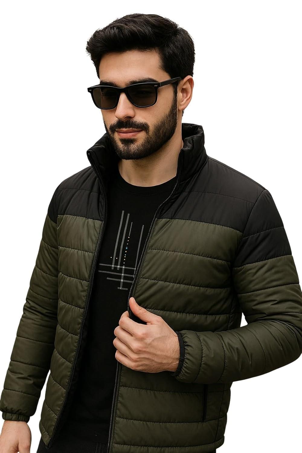 Rigo Men Colorblock Full Sleeves Puffer Jacket