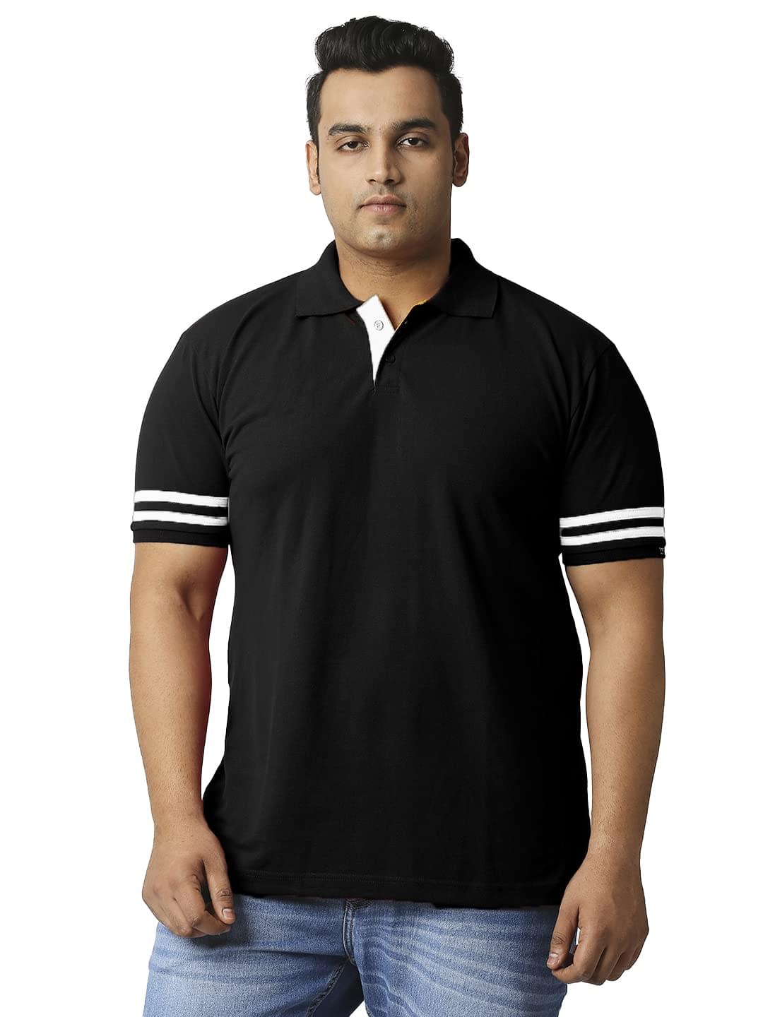 Wear Your Opinion Solid Cotton Rich Polo T Shirt | Collar Tshirts | Half Sleeves | Plain-Regular Fit (Available in Plus Size)