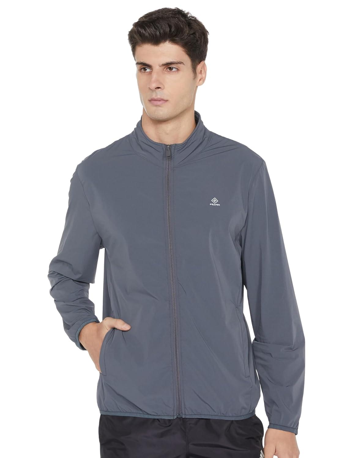 Qube By Fort Collins Men’s Packable Windcheater Jacket – Lightweight Windproof Travel Windbreaker for Men