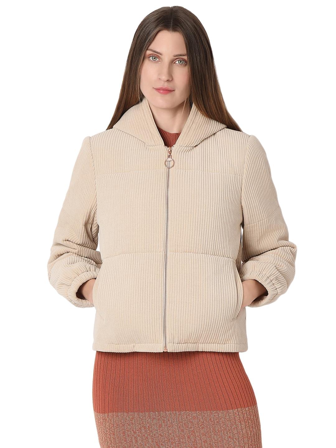 VERO MODA Women’s Polyester Blend Standard Length A-Line Coat