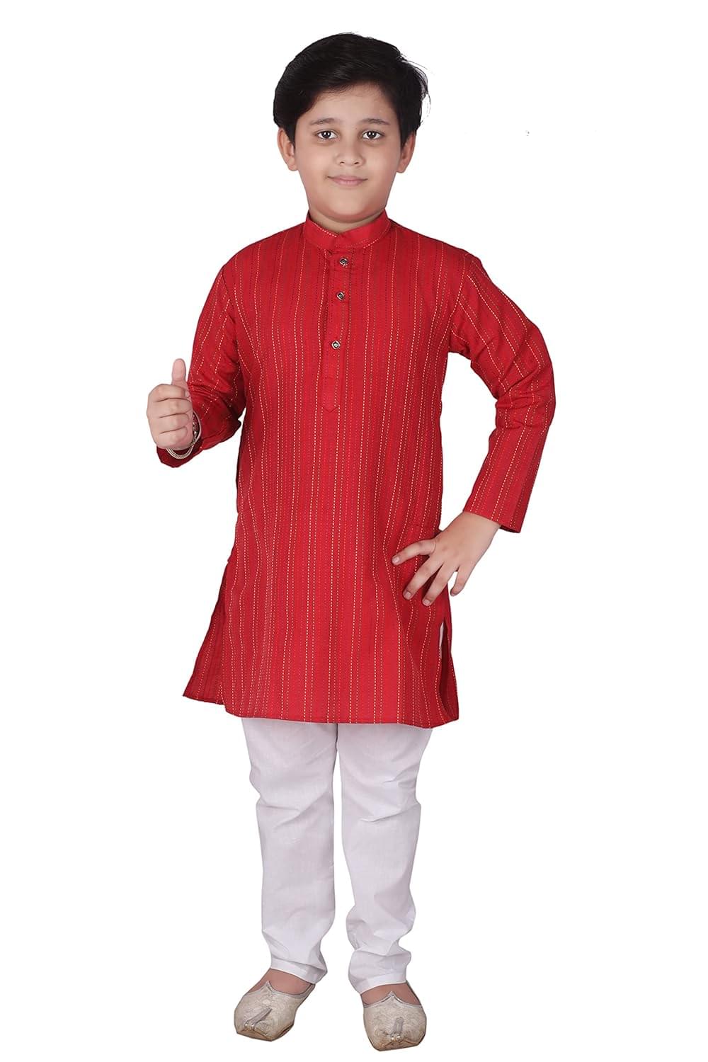 Pro-Ethic Style Developer Boy Cotton Kurta Pajama For Boys Pack Of 1 (S-136)