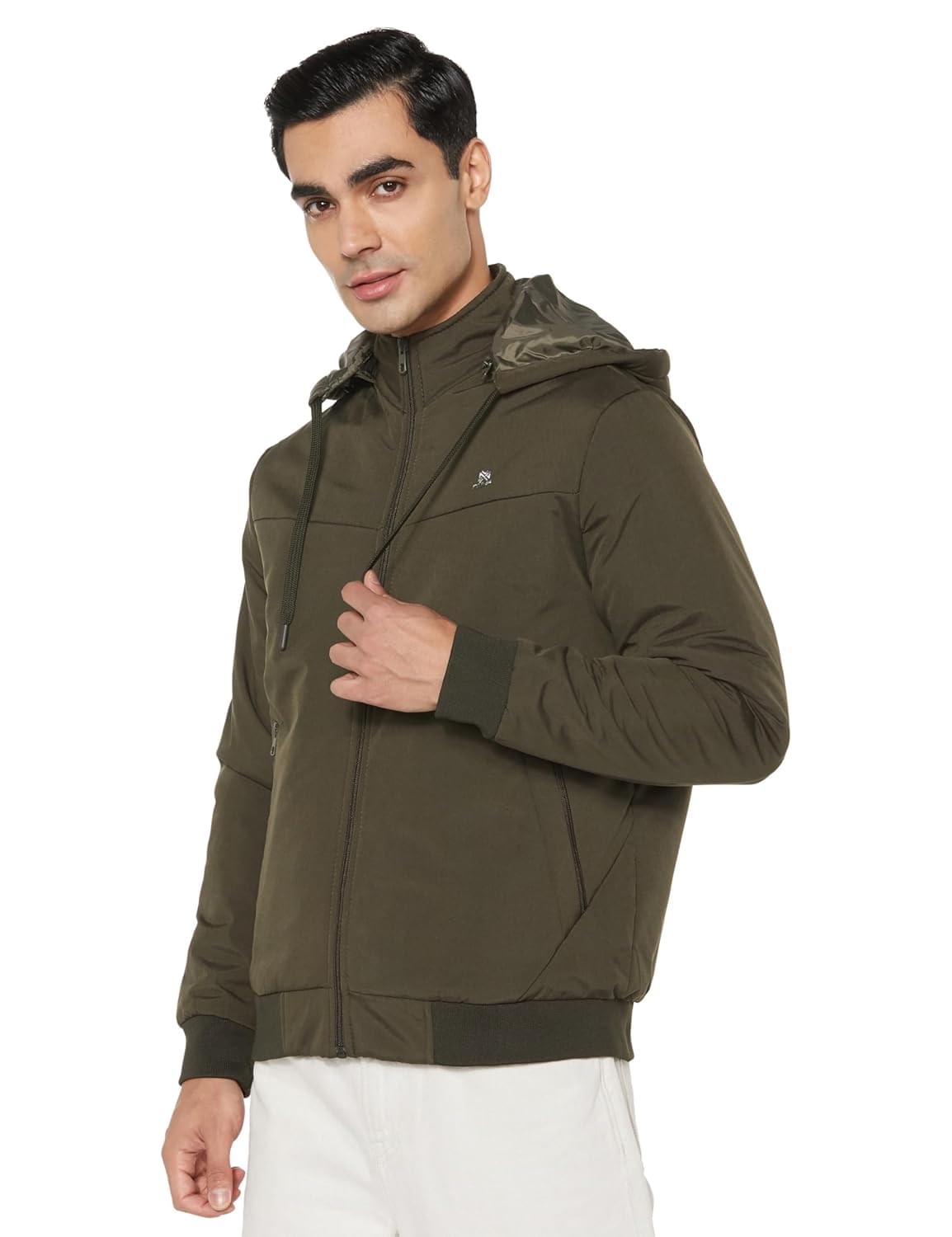 Qube By Fort Collins Men’s Regular Fit Lightweight Winter Jacket – Stylish & Comfortable for Casual and Outdoor Wear