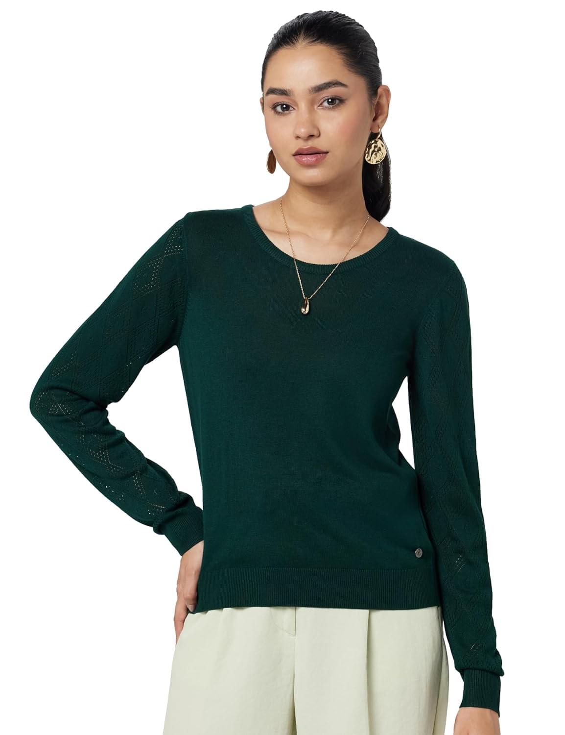 Pepe Jeans Women Viscose Round Neck Sweater