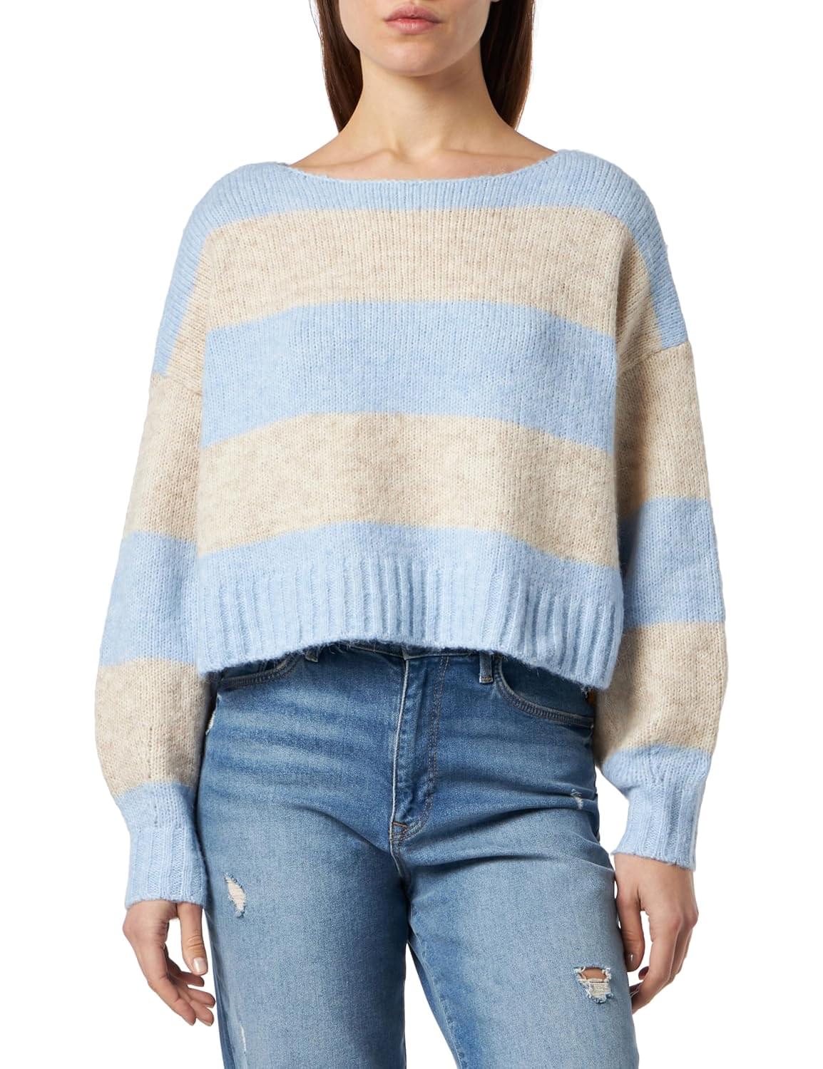 ONLY Women’s Polyester Blend Classic Pullover Sweater